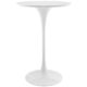 Clear Ghost Round Back And Backless Bar Stools - Lippa White Bar Height Cocktail Tables 28″ Round