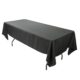 A Rectangle Tablecloths - Rectangle Tablecloth Black 72 x 120