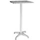 Clear Ghost Round Back And Backless Bar Stools - Aluminum 24