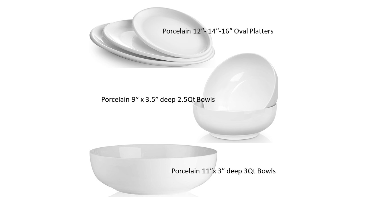China Bowls and Platters