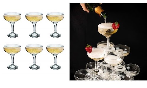 Coupe Champagne Cocktail 9 oz and 5.5 oz Glass