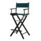 Directors Chair In Multi Colors - Directors Chair Black Frame-with Hunter Green