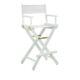 Directors Chair In Multi Colors - Directors Chairs White with White Wood Frame