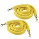 A1 Gold Stanchion And Ropes - Stanchion Rope Yellow With Gold Tip 5 Feet Velvet Rope