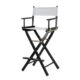 B1 Bar Stools Directors Chairs White with Black Frame