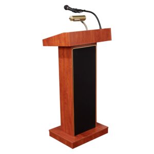 A Podium Lectern Cherry With Mic