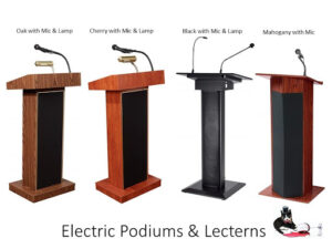 Lectern with mic for rent