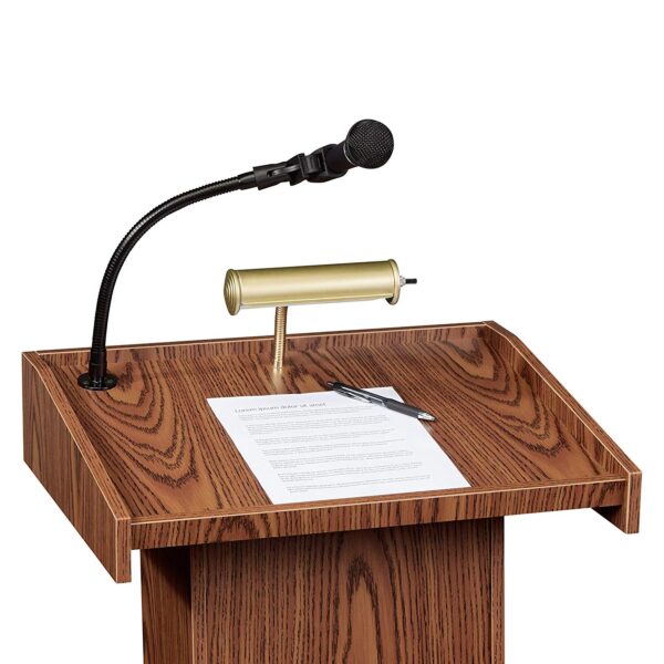 Podium with mic for rent