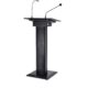 Podiums And Lecterns With Mic - Podium Lectern Black With Mic