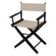 Directors Chairs 18 Inch Black Frame-with Natural Canvas