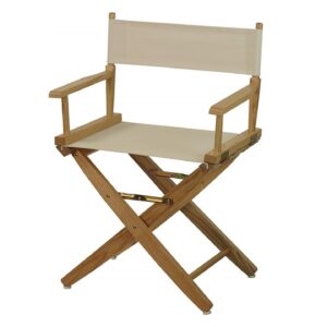 Directors Chairs 18' Deck Wood Frame-with Natural Canvas