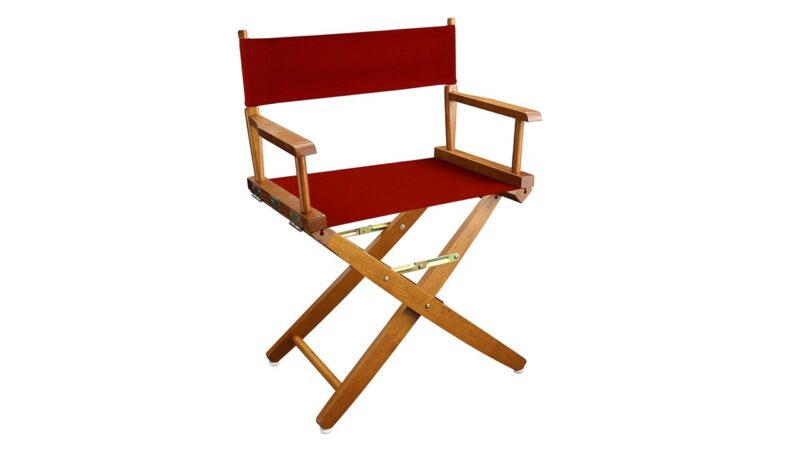 Directors Chairs 18' Natural Frame-with Red Canvas
