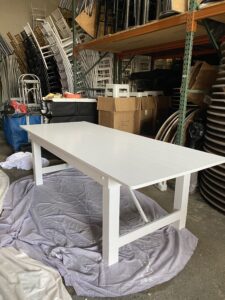 White Farm table
