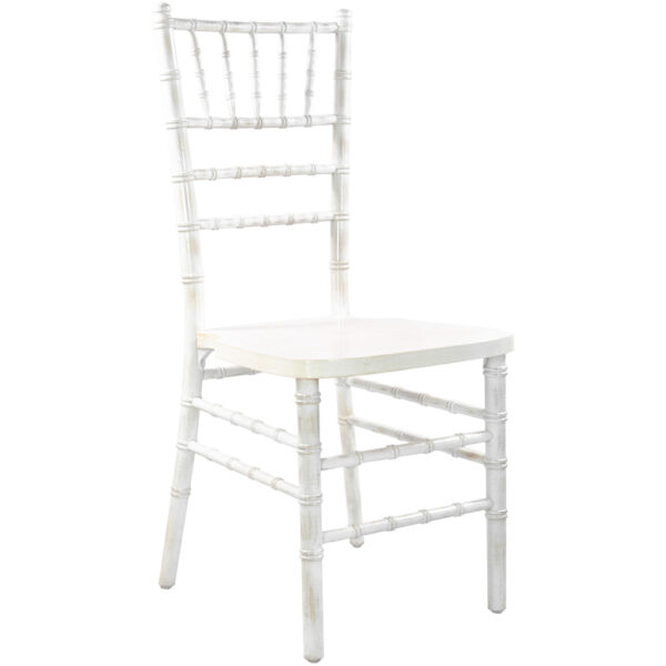 White wash ballroom chair for rent