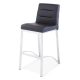 C Bar Stool Contemporary with Metal Base Black