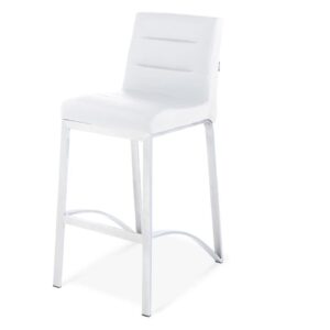700 Bar Stool Contemporary with Metal Base White