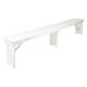 214 Farm Tables And Benches White - Benches White Wash 8ft X 12 in