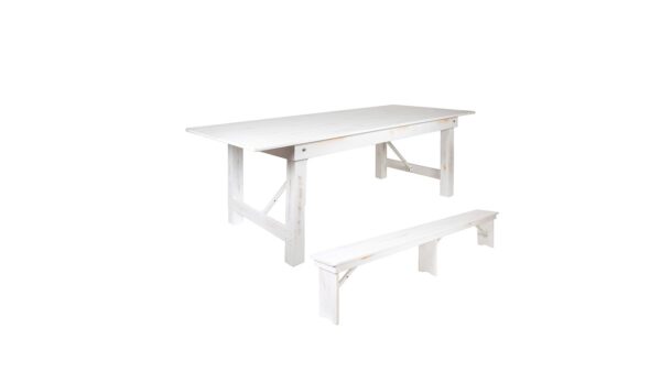214 Farm Tables And Benches White
