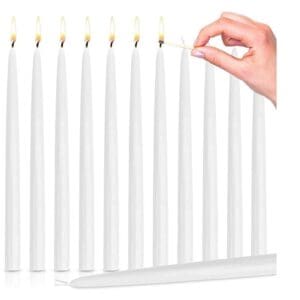 Candles - Taper Candles 6.5 Long Burning Hours – Smokeless 8-inch
