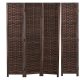 A1 Panel Screens And Room Divider - Room Partitions Wood Screen Room Divider Dark Brown
