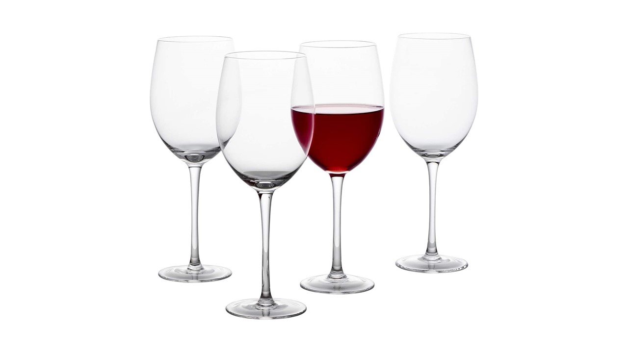 Glasses red wine stemware for rent