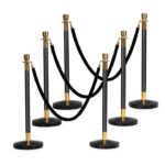 A1B Gold And Black Stanchions - gold-and-black-stanchions - gold-and-black