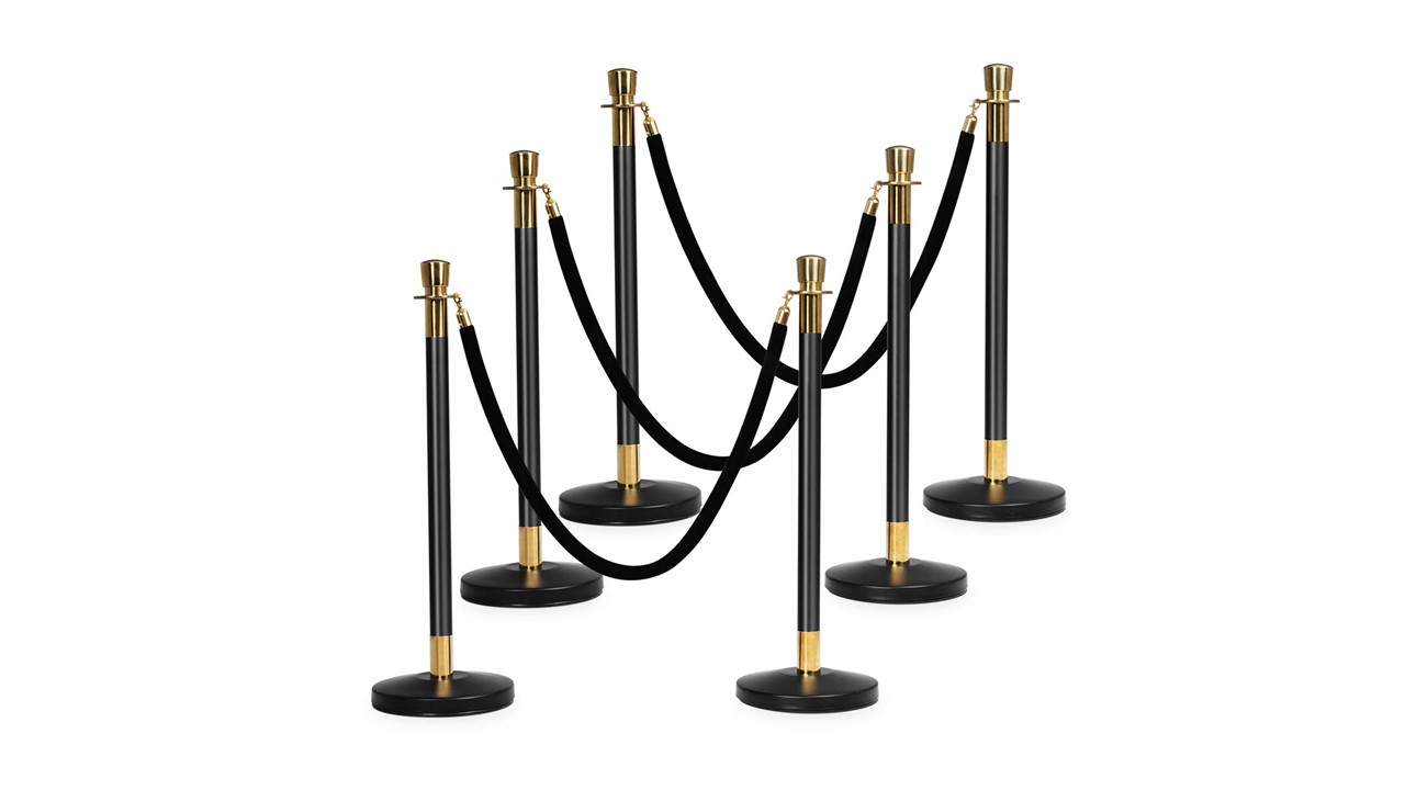 A1B Gold And Black Stanchions