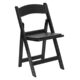Z Resin Folding Chairs Padded Seat - black - resin-padded-seat