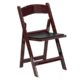 Z Resin Folding Chairs Padded Seat - mahogany - resin-padded-seat
