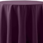 Basic Polyester Eggplant/Aubergine - 84 - round