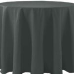 Basic Polyester Charcoal Grey - 84 - round
