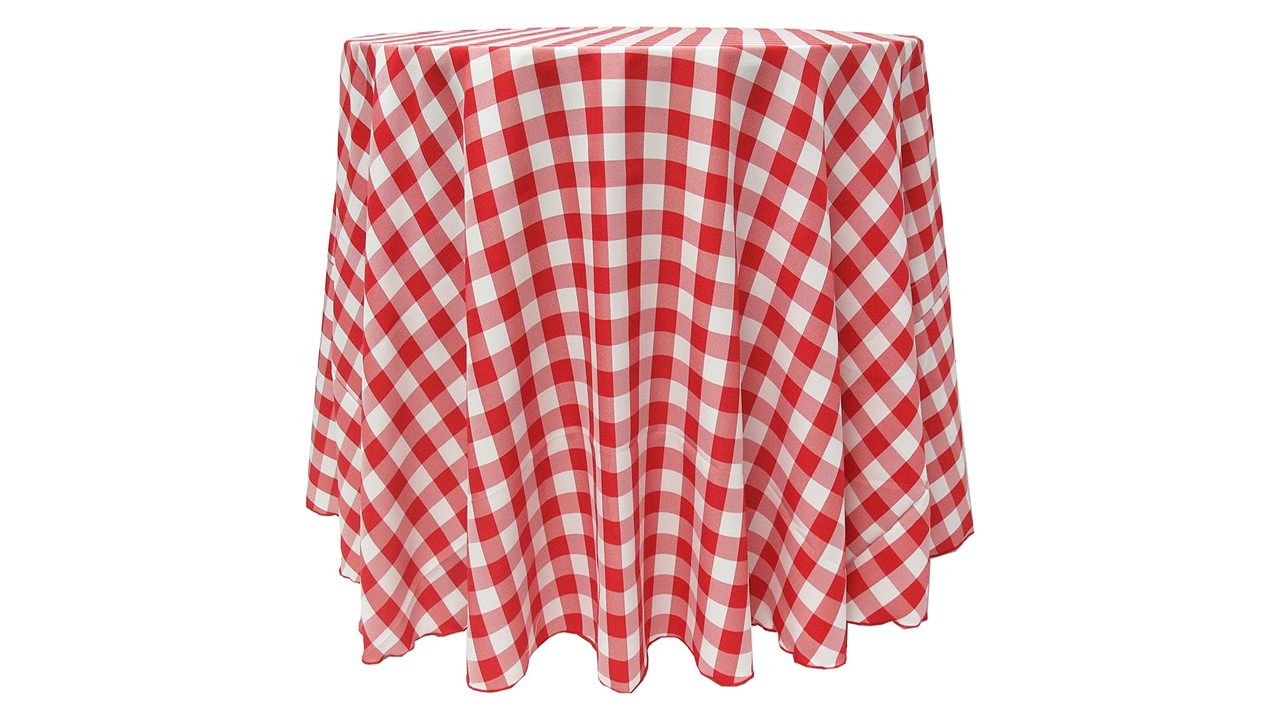 Check Print Tablecloths Party Rentals NYC New York Party Rentals LLC