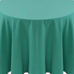 Spun Polyester Aqua Tablecloth