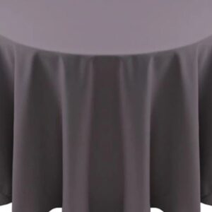 Spun Polyester Charcoal Tablecloth