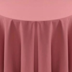 Spun Polyester Tablecloth Dusty Rose