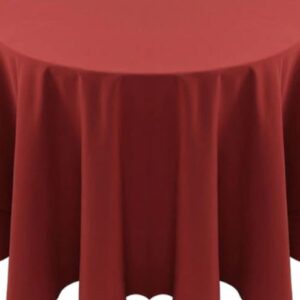 Spun Polyester Terra Cotta Tablecloth