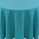 Spun Polyester Turquoise Tablecloth