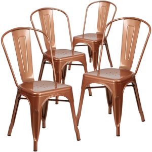 Bistro Chair Distressed Copper