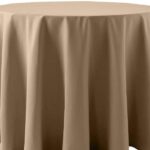 Basic Polyester Toast Light Brown - 84 - round
