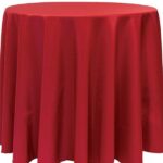 Basic Polyester Holiday Red - 84 - round