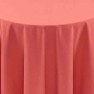 Spun Polyester Coral/Salmon Tablecloth