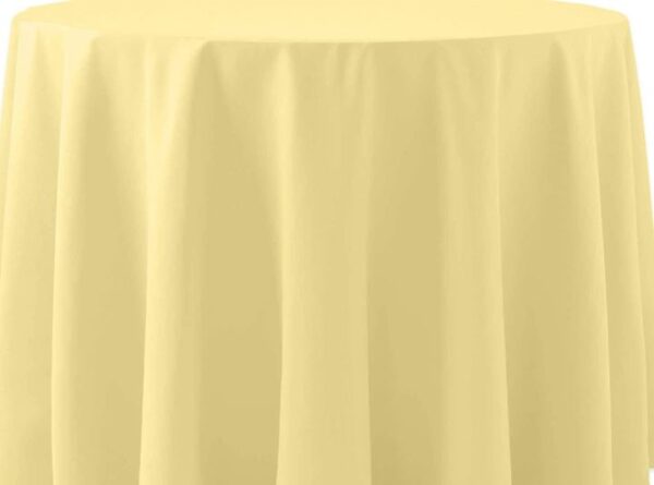 Spun Polyester Cornsilk tablecloth