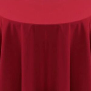 Spun Polyester Cranberry tablecloth