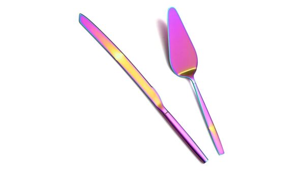 Rainbow Cake Knife and Servers