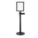 A Retractable Stanchions Black - Stanchion Pole With Sign Holder