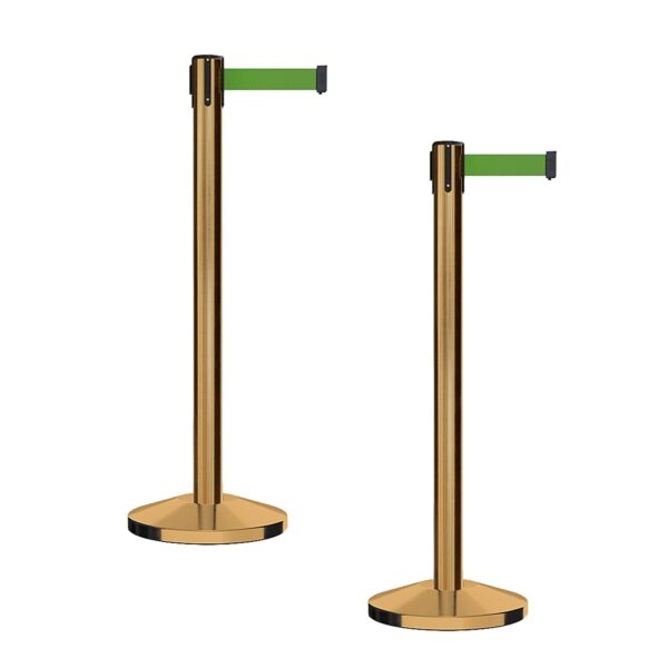 Retractable Stanchions Gold With Belt