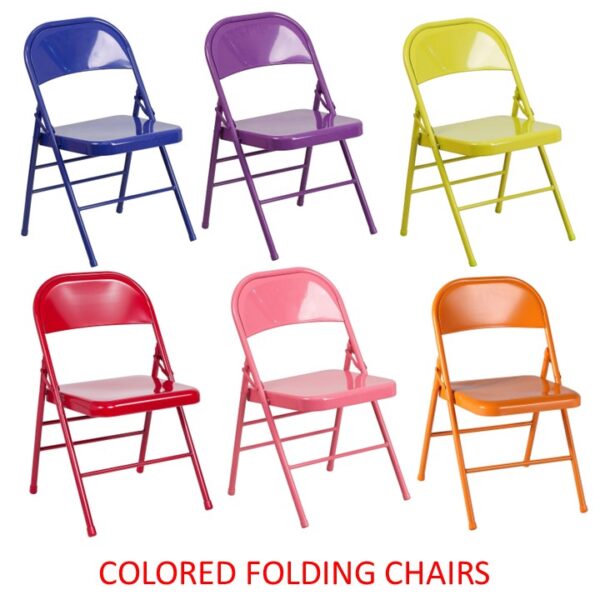 200 Colored Folding Chairs