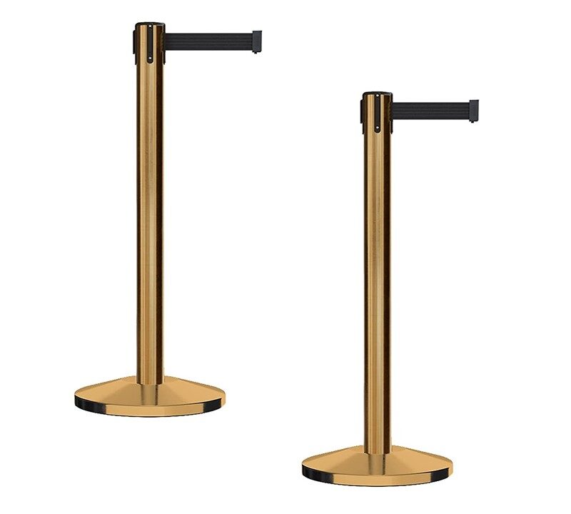 Retractable Stanchions Gold With Belt