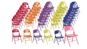 200 Colored Folding Chairs