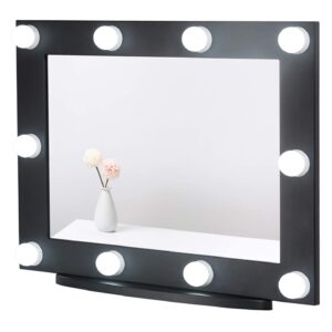 Vanity Mirror with Lights Black